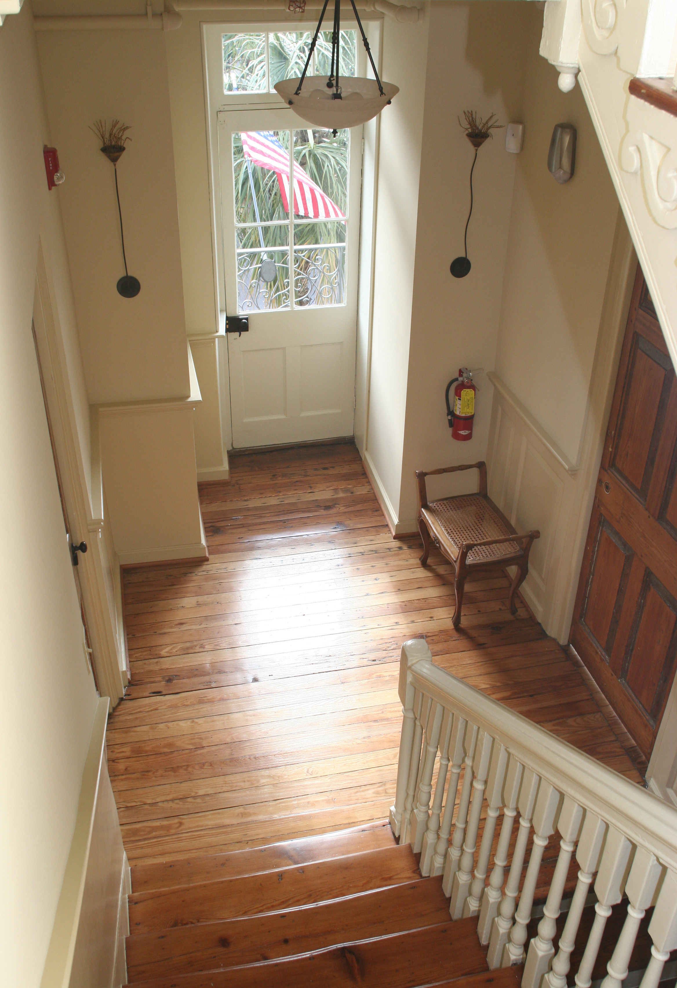 looking down stairs to 2nd floor