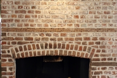 close-up fireplace